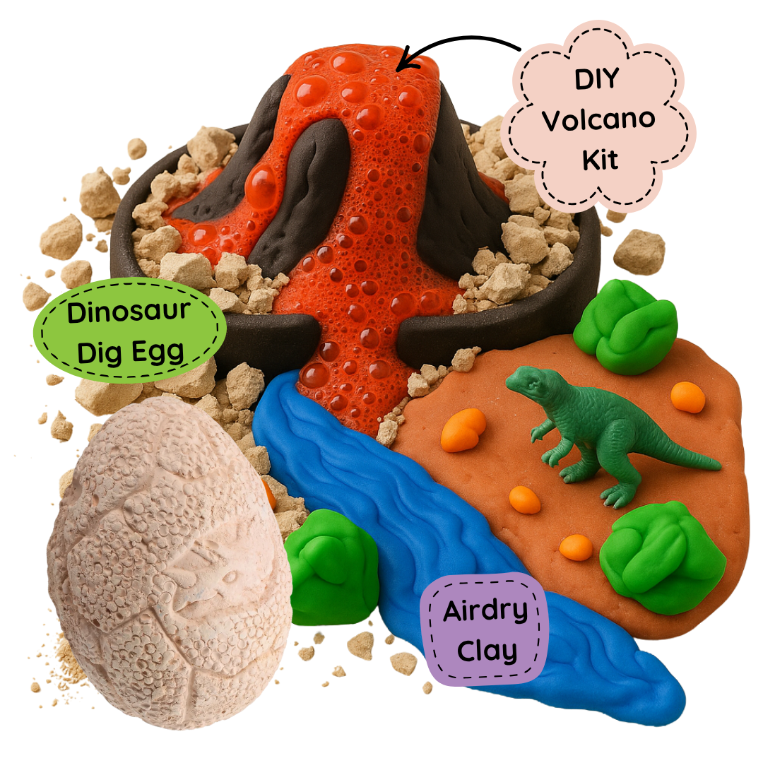 Jurassic Volcano and Air Dry Clay Kit (10 Pack: $17.50 each)