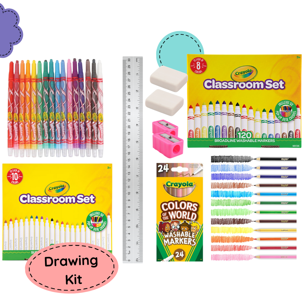 Colouring Drawing Essentials Kit – Classroom Kits