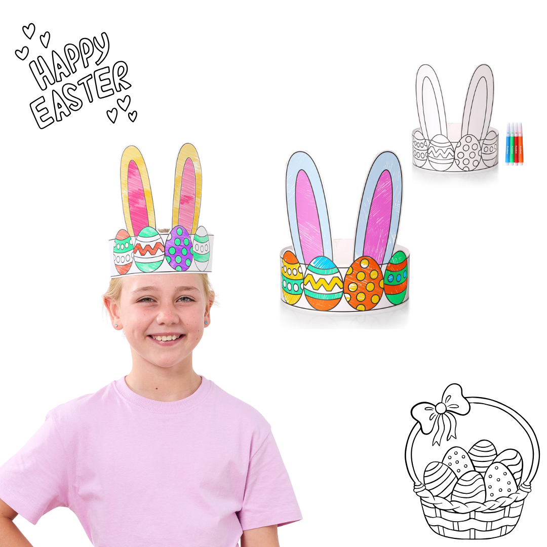 Colour-In Easter Crown - Bulk 200 units ($1.00 per child)