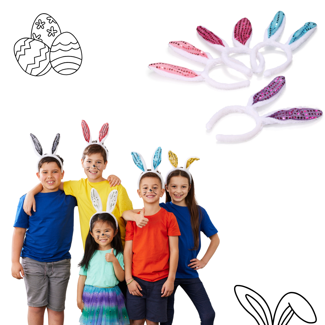 Easter Bunny Ears Headband - Bulk 250 units ($1.50 per child)
