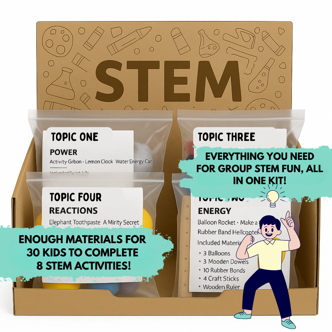 The 8 Week Activity STEM Box - Kit for 30 Kids