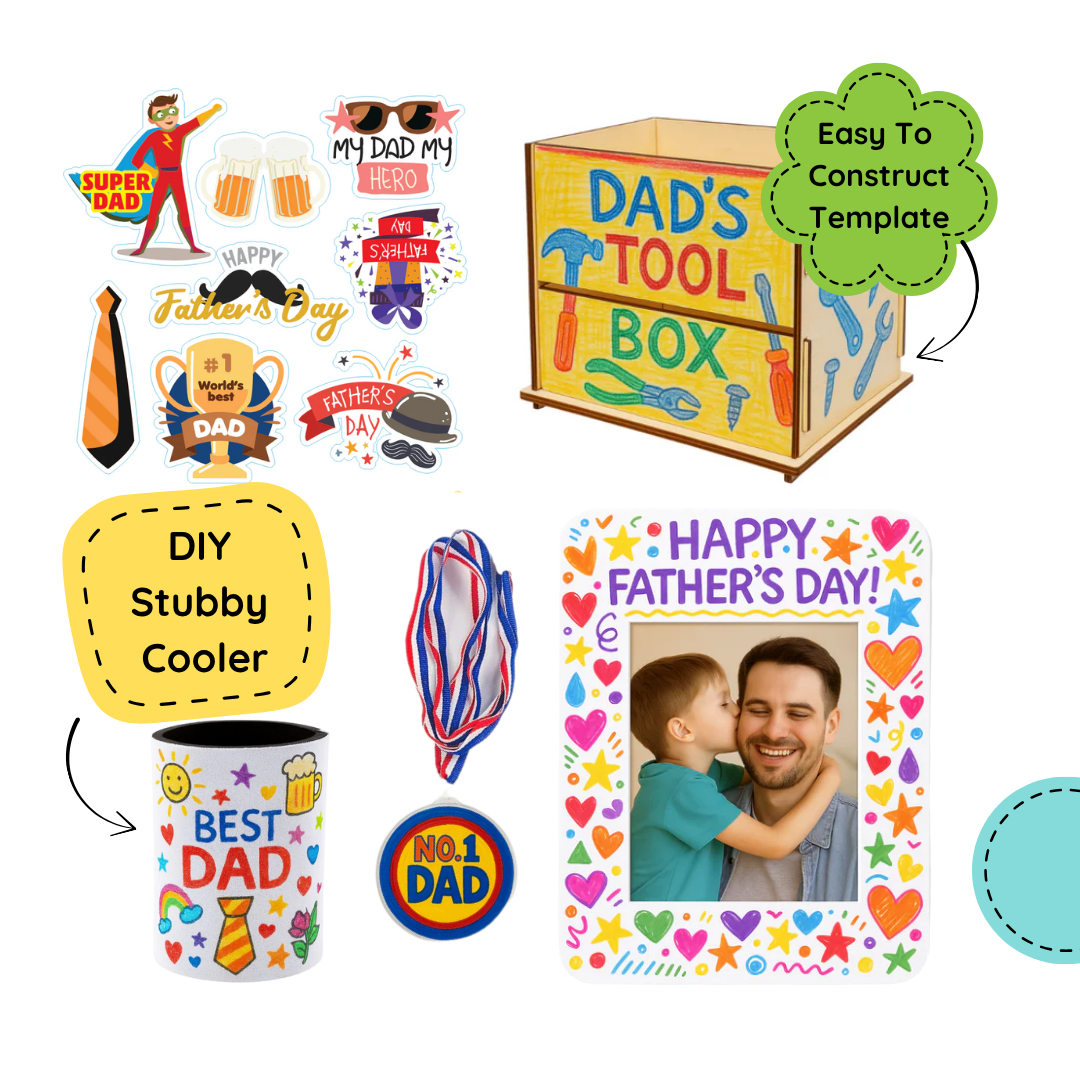 Father's Day Craft Kit 1 - 10 Pack ($14.95 per child)