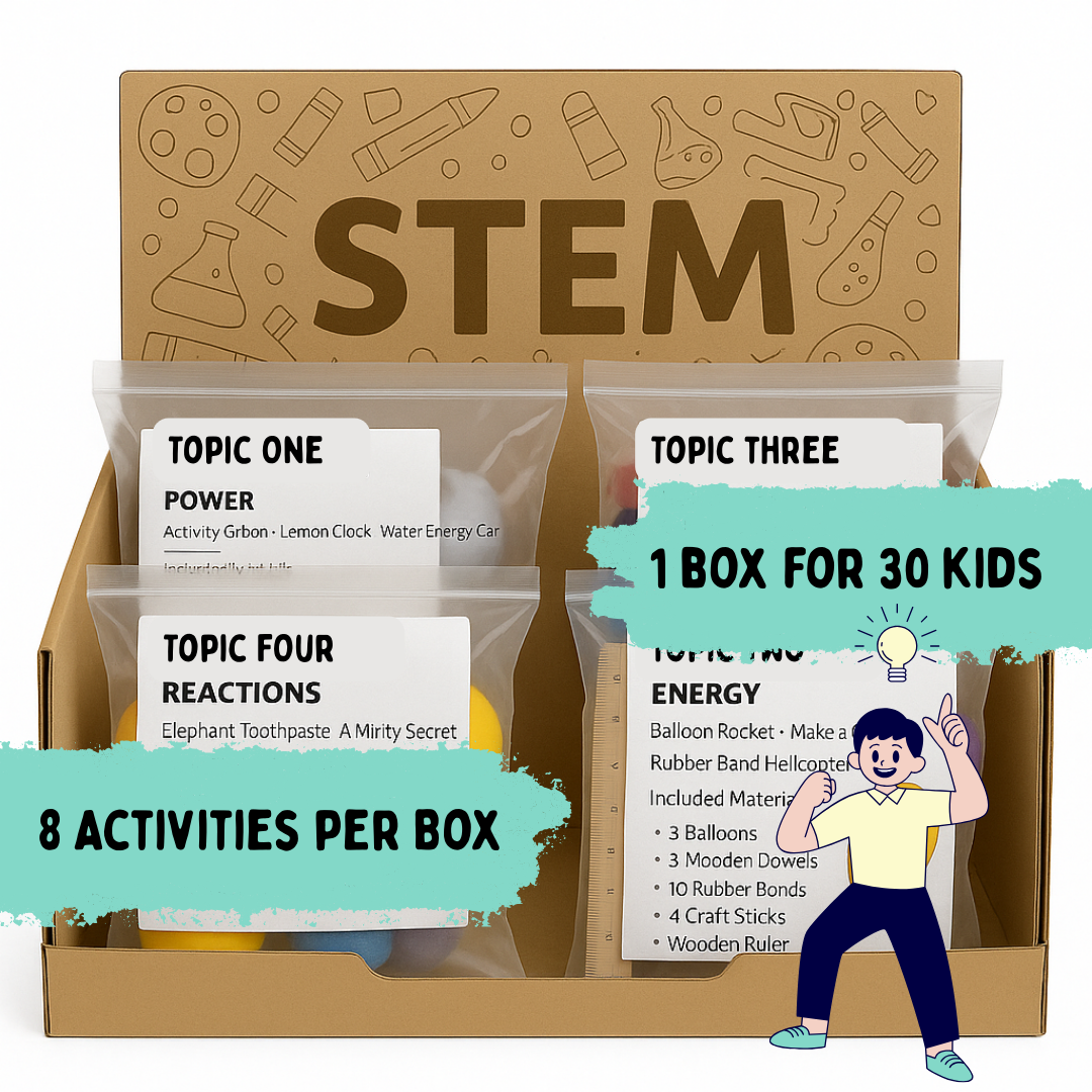 Science Activity Box The 8 Week Activity STEM Box - Kit for 30 Kids – Classroom Kits